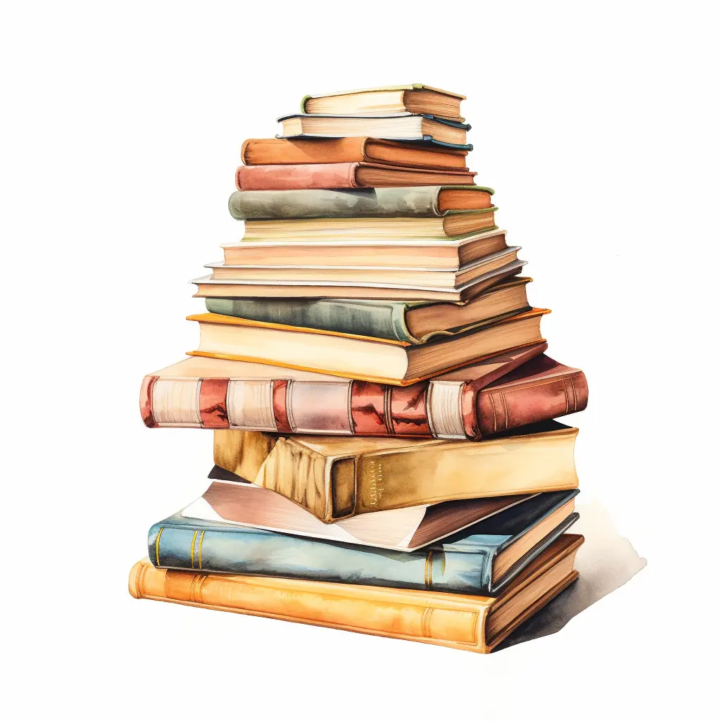 Eine Menge von Büchern in sanften Farben Stadt und Bücher auf weißer Ebene fotografiert.